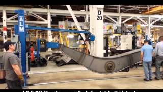 Bucket Boom fabrication using ALM Welding Positioner [upl. by Odrick]