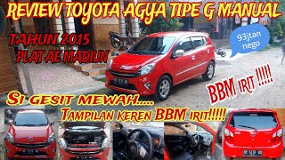 Mobil Toyota Agya tipe G  Review agya 2015 viralvideo mobilmurah agya ayla toyota viralshort [upl. by Naihtniroc]