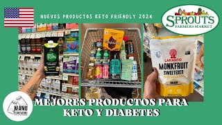 🛒KETO GROCERY HAUL 2024 SPROUTS  MEJORES PRODUCTOS PARA DIABETES  Manu Echeverri [upl. by Ydnis]