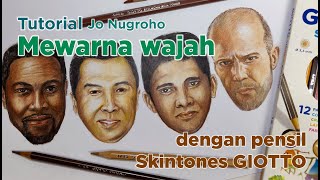 Bagaimana Mewarna Wajah dengan Giotto Skintones untuk pemula Human skin coloring for beginners [upl. by Nilyaj972]