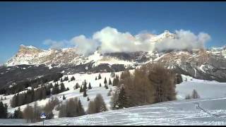 Snow in February in Alta Badia [upl. by Haidabez]