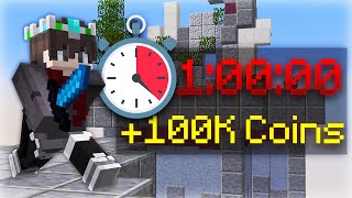 How many COINS can I get in 1 HOUR Hypixel Skywars EXP HOUR [upl. by Ayanej]