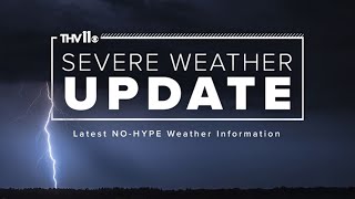 Tornado warning coverage w THV11s Tom Brannon and Nathan Scott  March 14 2024 [upl. by Nasah664]