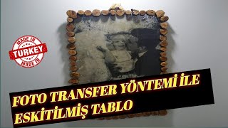 TAHTA AHŞAP ÜZERİNE RESİM BASKISI  FOTOĞRAFINIZI AHSAPA AKTARIN  TRANSFER YOUR PHOTO TO WOOD [upl. by Alyos]