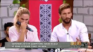 Survivor 2018 Şampiyonu Adem Kılıçı Merve Aydınquot ile Komik Anısı [upl. by Rebmaed747]