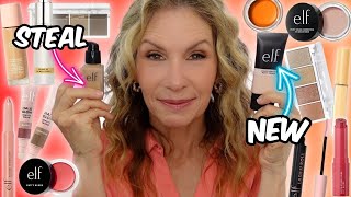 Does elf Cosmetics Makeup Work for Mature Skin Full Face of elf 2023 Makeup [upl. by Hartmunn]