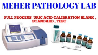 full process uric acid CALIBRATION BLANK standard test URIC ACID TEST biochemistry test [upl. by Refotsirk286]