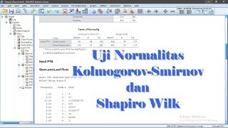 Uji Normalitas KolmogorovSmirnov dan Shapiro Wilk  Tutorial SPSS Terbaru [upl. by Maurilia]