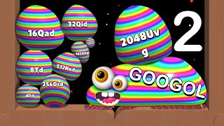 Blob Merge 3D All Rainbow Blobs  Part 2 4Dd 8Td 16Qad 32Qid  512Nod 1024VG 2048UVG and Googol [upl. by Elletse70]