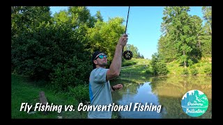 Fly Fishing vs Conventional Regular Fishing Explained [upl. by Eiroj]