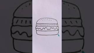 burger art artist pencil easydrawing eas [upl. by Kloman]