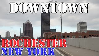 Rochester  New York  4K Downtown Drive [upl. by Ojeillib]