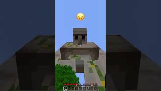 Golem Called a Friend vs Angry Emoji Reaction shorts minecraft meme [upl. by Kirt]