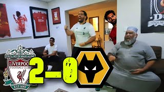 LIVERPOOL vs WOLVES 20 LIVE FAN REACTION VAN DIJK AND SALAH SCORE AND 4TH CLEAN SHEET IN A ROW [upl. by Adrianna593]