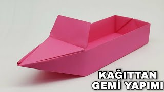 Kağıttan Gemi Yapımı  Origami Gemi Yapımı  Kendin Yap [upl. by Adamok629]