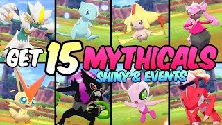 Get 15 Shiny amp Mystery Gift MYTHICAL Pokemon NOW [upl. by Eetnahc]