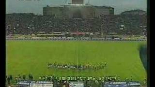 BOLOGNA  MARSIGLIA 1999 INIZIO PARTITA GOL DI PARAMATTI [upl. by Aseeram850]