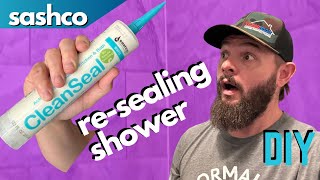 How To DIY Reseal a Shower with a Mold Resistant Sealant TIPS amp TRICKS Keep water out [upl. by Norrek]