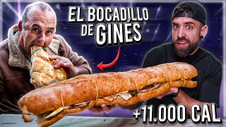 GINES ME RETA a COMER su BOCADILLO MÁS CALÓRICO 🥖 11000 CALORIAS y 12 LITRO ACEITE que empapeee [upl. by Knutson]