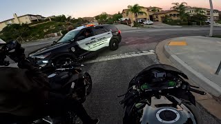 Ninja H2 amp Ducati V4S Get Busted [upl. by Gninnahc299]