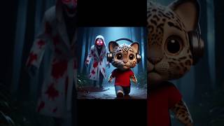 😱😰Kittu The Leopard Cat Got A Ghostly jogging shorts horrorstories [upl. by Sokin]