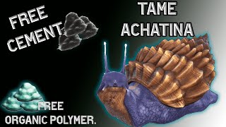 How to Tame Achatina Ark  Achatina Abilities  Making Cement with Achatina  Ark Survival Evolved [upl. by Costello96]