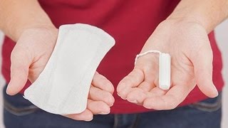 Pads vs Tampons Absorbency Test [upl. by Fezoj]