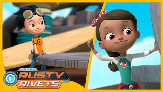 Rusty and Ruby Shrink Down MORE  Rusty Rivets  Cartoons for Kids [upl. by Hanny]