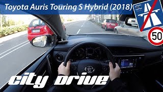 Toyota Auris Touring Sports Hybrid 2018  POV City Drive [upl. by Adnema]