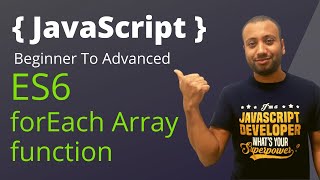 javascript bangla tutorial 70  forEach  for vs forEach [upl. by Hilda]