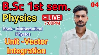 Bsc 1st sem  Physics Vector Integration lec 4 by Nishu sir aes [upl. by Farrar415]