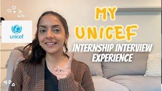 My UNICEF Internship Interview Experience  Interview questions written assessment stipend  tips [upl. by Assiled]