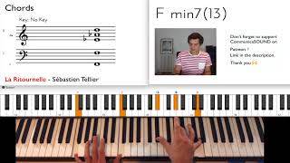 SEBASTIEN TELLIER  LA RITOURNELLE  Piano Tutorial Easy [upl. by Imaj]