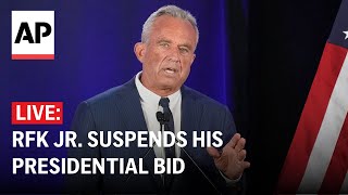 LIVE RFK Jr suspends his presidential bid FULL SPEECH [upl. by Ahsatak]