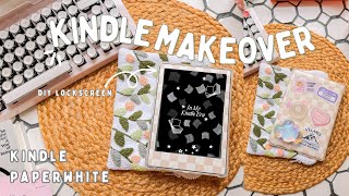 Kindle Paperwhite Makeover ✨📚 diy custom kindle screen shopping small  free kindle lockscreen [upl. by Marsha]