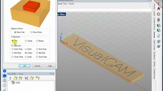 VisualMILL  Engraving Toolpath [upl. by Giaimo]