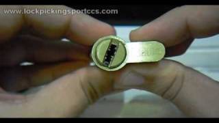 Lockpicking  Tesa TK100 Euro profile dimple lock SPP and Raked [upl. by Aramal]