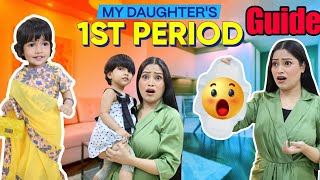 My Daughters 1st Period Guide 😲 Periods मे कपडा use करना दर्द से परेशान Mental Trauma amp न हो 🤫 [upl. by Yadrahc601]