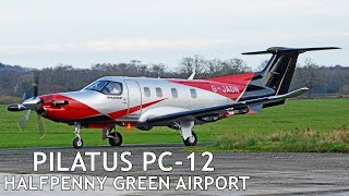 Pilatus PC12 NGX  Start up takeoff and landing [upl. by Eenafit]