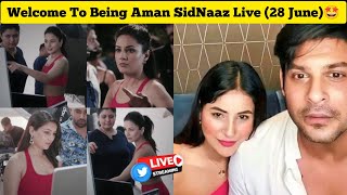 28 JUNE Shehnaaz Gill Amazing Plix ad BTS 🤩 Being Aman SidNaaz Fans Live 💫 [upl. by Repohtsirhc]