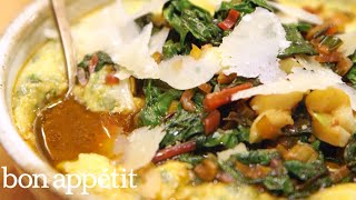 Carla Makes Healthy Weekday Polenta With Greens  Bin It To Win It  Bon Appetit [upl. by Notsehc]