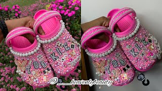 DIY Custom Bling Crocs Heavenlybeauty  mini tutorial  HEAVENLYBEAUTY [upl. by Keram]