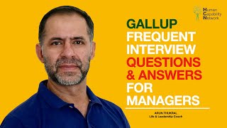 GALLUP INTERVIEW QUESTIONS amp ANSWERS FOR MANAGERS [upl. by Ceil]