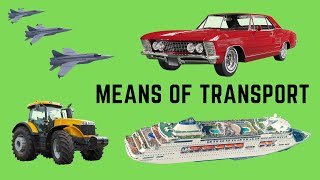 Means Of Transportation For Toddlers  Learn Different Forms For Transport Vehicles Names And Sounds [upl. by Terza670]