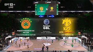 Stoiximan GBL  Παναθηναϊκός AKTOR  ΑΕΚ Betsson  Highlights  21102024  ΕΡΤ [upl. by Chastity]