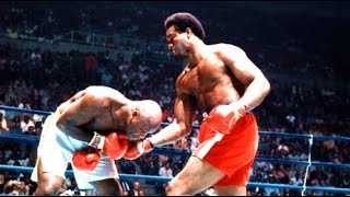 George Foreman vs Joe Frazier 2  quotBattle of the Gladiatorsquot Highlights [upl. by Newcomer712]