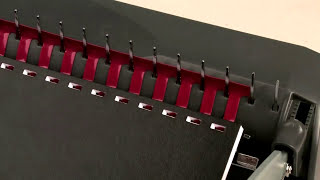 How To Use a Manual Comb Binding Machine [upl. by Macguiness]