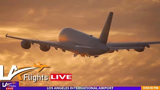 🔴LIVE LAX Airport  LAX LIVE  LAX Plane Spotting [upl. by Yenahc]