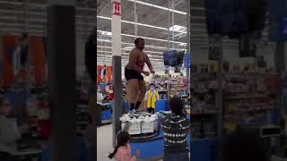 LMAO MAN POURS MILK ON HIMSELF IN WALMART WHILE SCREAMING 🤣🤣🤣🤣 [upl. by Donoho631]