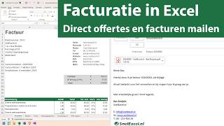 Offertes en facturen maken in Excel en direct emailen versie 141 [upl. by Ademla]